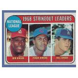 1969 Topps #12 K Ldrs Bob Gibson Fergie Jenkins