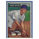 1951 Bowman #47 Grady Hatton Cincinnati Reds