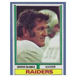 Nice 1974 Topps #245 George Blanda Oakland Raiders