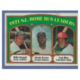 1972 Topps #89 HR Ldrs Hank Aaron Willie Stargell