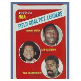 1971-72 Topps #140 Ldrs Chamberlain Lew Alcindor