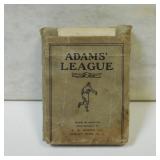 ADAMS LEAGUE BASEBALL PLAYING CARDS CIRCA 1914