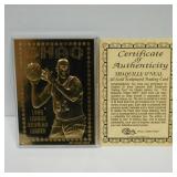 1995 CLASSIC SHAQUILLE O'NEAL 23KT GOLD CARD