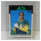 1986 TOPPS TRADED JOSE CANSECO ROOKIE CARD