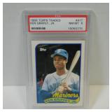 1989 TOPPS TRADED KEN GRIFFEY JR RC PSA 8 NM-MT