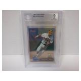 1996 TOPPS CHROME #52 CHIPPER JONES BECKETT 9