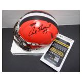 JOE THOMAS SIGNED AUTO MINI HELMET JSA COA