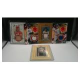 LOT OF 5 ASSORTED BASEBALL STAR RELIC CARDS