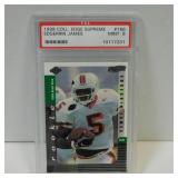 1999 EDGE EDGERRIN JAMES ROOKIE CARD PSA MINT 9
