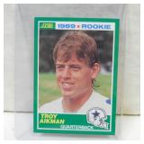 1989 SCORE TROY AIKMAN ROOKIE CARD COWBOYS