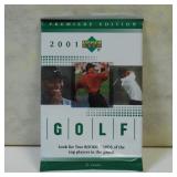 2001 UPPER DECK PGA GOLF PREMIER PACK TIGER WOODS?