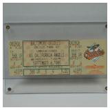 CAL RIPKEN JR RECORD 2131 GAME TICKET STUB W/ COA
