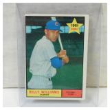 1961 TOPPS #141 BILLY WILLIAMS ROOKIE CARD HOF