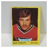 1973-74 TOPPS DAVE THE HAMMER SCHULTZ ROOKIE CARD