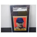 1948 LEAF DAVE PHILLEY (BLANK BACK) RARE. SGC