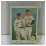 1959 FLEER #11 TED WILLIAMS & JIMMY FOXX RED SOX