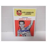 SIGNED AUTO JERRY WEST CARD
