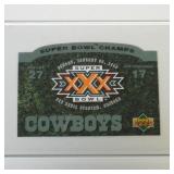 1996 UPPER DECK DALLAS COWBOYS SB CHAMPS JUMBO