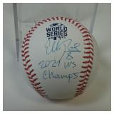 EDDIE ROSARIO SIGNED 2021 WORLD SERIES BASEBALL