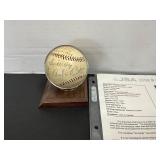 1939 BABE RUTH SIGNED AUTO BASEBALL. JSA LOA