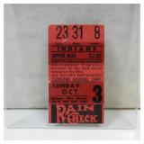 CLEVELAND INDIANS VS TIGERS 10/03/48 TICKET STUB
