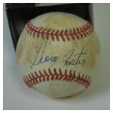GEORGE FOSTER SIGNED BASEBALL UDA COA