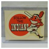 1950'S CLEVELAND INDIANS FOLLOW THE INDIANS DECAL