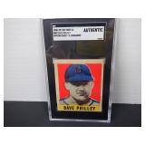 1948 LEAF DAVE PHILLEY (WRONG BACK) RARE. SGC