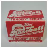 1986 TOPPS TRADED BASEBALL SET JACKSON BONDS ETC