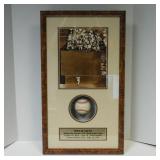 WILLIE MAYS FRAMED SIGNED BASEBALL THE CATCH
