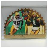 1997 SCORE BOARD SUPER BOWL XXXI DIE CUT CARD