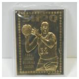 1995 CLASSIC SHAQUILLE O'NEAL 23KT GOLD CARD