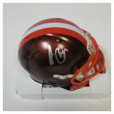 AMARI COOPER SIGNED BROWNS MINI HELMET JSA COA