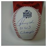 RON WASHINGTON SIGNED 2021 WORLD SERIES BASEBALL