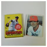 1980 TOPPS BASEBALL SUPERSTARS 5X7 CARD LOT