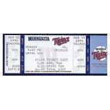 1994 CAL RIPKEN JR 2,000th Consecutive Game Ticket
