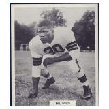 BILL WILLIS Signed 1940s Cleve Browns TI Photo