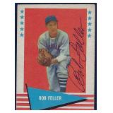 Signed 1961 Fleer #25 BOB FELLER Cleveland Indians