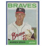 1964 Topps #400 WARREN SPAHN Milwaukee Braves