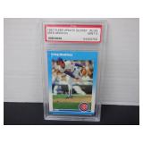 1987 FLEER UPDATE GLOSSY GREG MADDUX RC. PSA 9