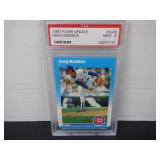 1987 FLEER UPDATE GREG MADDUX #U-68 RC. PSA 9
