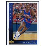 Signed 1994 UD #42 JOE DUMARS Detroit Pistons