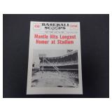 SHARP 1961 NU SCOOPS MICKEY MANTLE #450