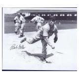 BOB FELLER Signed 8x10 Photo Cleveland Indians