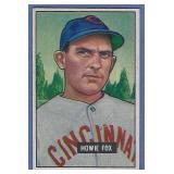 High Grade 1951 Bowman #180 HOWIE FOX Reds