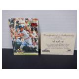 AL KALINE SIGNED AUTO CARD WITH COA