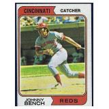 1974 Topps #10 JOHNNY BENCH Cincinnati Reds