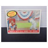 1959 TOPPS MANTLE HITS 42ND HOMER FOR CROWN #461