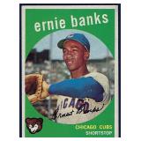 Nice 1959 Topps #350 ERNIE BANKS Chicago Cubs