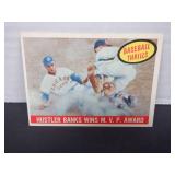 1959 TOPPS HUSTLER BANKS WINS MVP AWARD #469